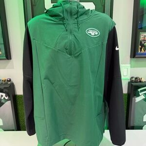 New York Jets Nike NFL On Field Pullover Men's Green/Black Used player Worn XL